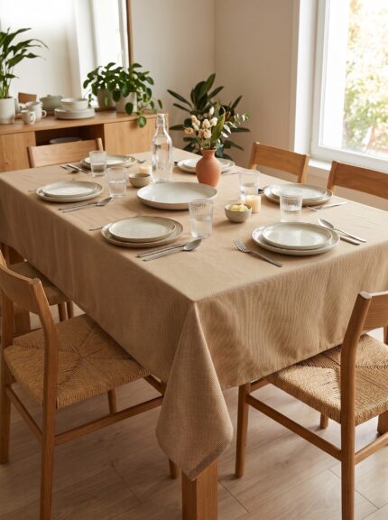 Nappe imperméable et anti tâches - Unie miel